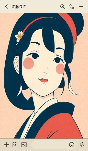 [LINE着せ替え] 浮世絵桜の季節 7vrS3の画像2