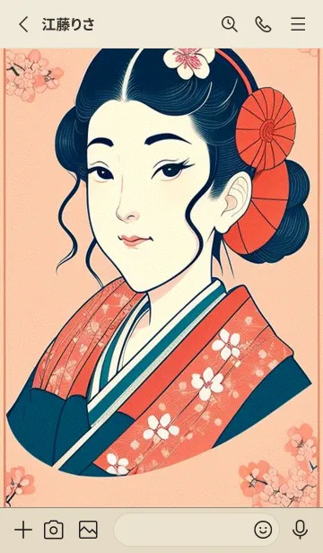 [LINE着せ替え] 浮世絵桜の季節 LOmjzの画像2