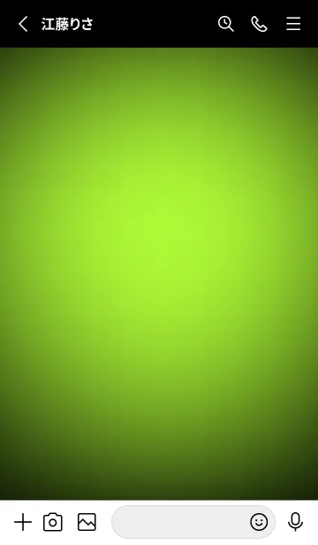 [LINE着せ替え] Chartreuse  Green Neon Theme (JP)の画像2