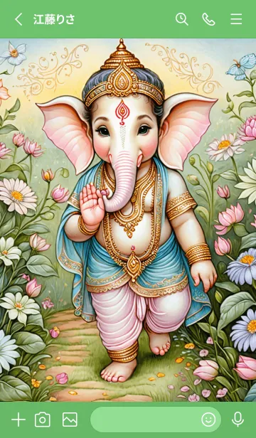 [LINE着せ替え] Ganesha Wealth And Rich Theme (JP)の画像2