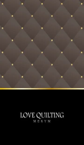 [LINE着せ替え] LOVE QUILTING -chic light brown-の画像1