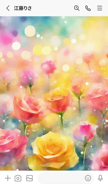 [LINE着せ替え] 薔薇(バラ)の花の着せかえ(R3427)の画像2