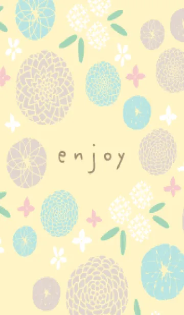 [LINE着せ替え] まんまる花 かわいい17の画像1