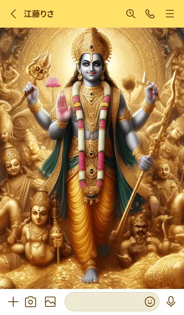 [LINE着せ替え] 偉大な富の神ヴィシュヌ神 14の画像2