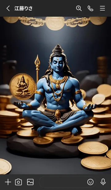 [LINE着せ替え] シヴァ神はあなたが望むすべてを与えます02の画像2