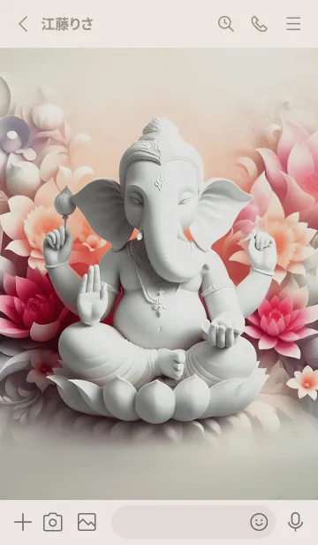 [LINE着せ替え] 美しいガネーシャの壁紙 03の画像2