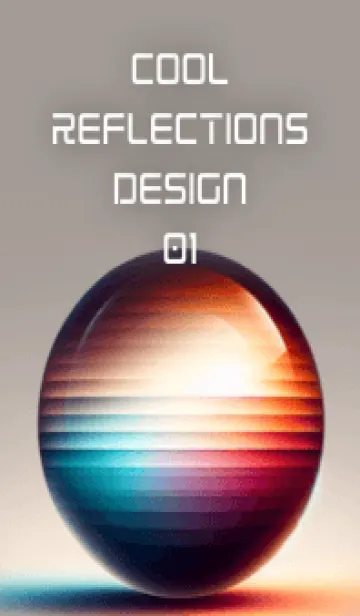 [LINE着せ替え] Cool Reflections design 01の画像1