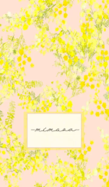 [LINE着せ替え] Spring color flowers -mimosa pink-の画像1