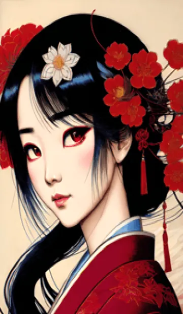 [LINE着せ替え] 桜の芸者着物 kL2a1の画像1