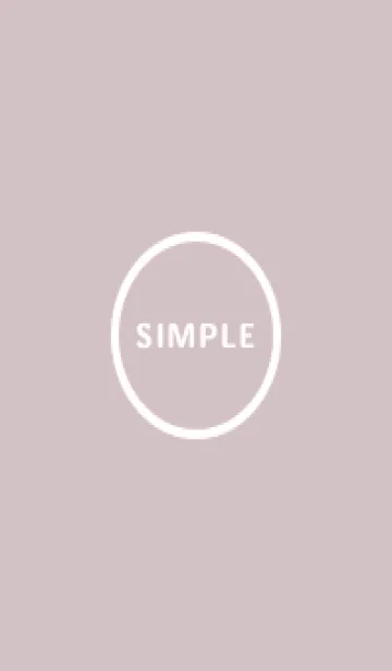 Dull pink simple circle06_1の着せ替えメイン画像