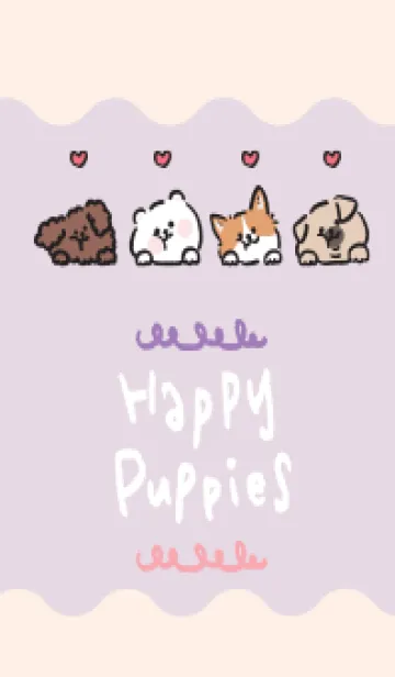 Happy Puppiesの着せ替えメイン画像