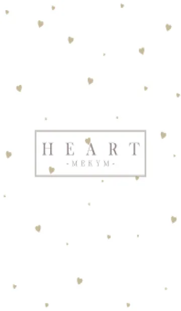 [LINE着せ替え] HEART-BEIGE SIMPLE 4の画像1