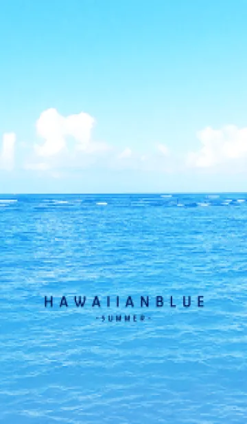 [LINE着せ替え] HAWAIIAN BLUE-SUMMER MEKYM 26の画像1