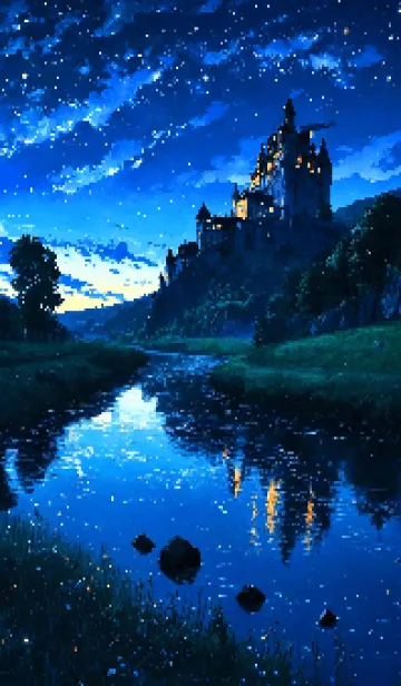 [LINE着せ替え] 星の下のお城の画像1