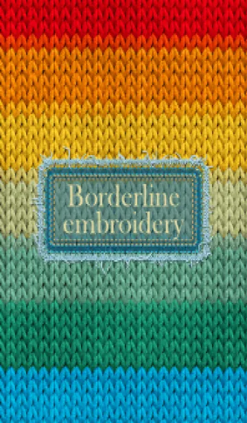 [LINE着せ替え] Borderline embroidery 98の画像1
