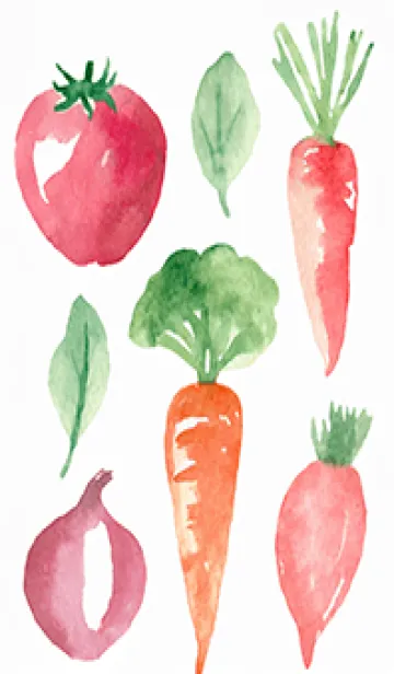 [LINE着せ替え] 【シンプル】お野菜の着せかえ#202の画像1