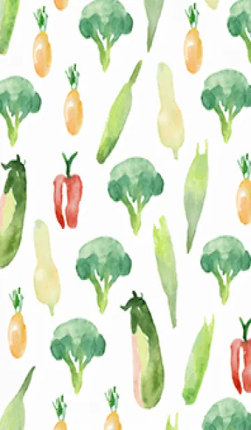 [LINE着せ替え] 【シンプル】お野菜の着せかえ#210の画像1
