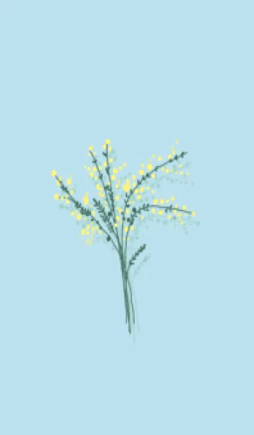 [LINE着せ替え] ミモザの花の画像1