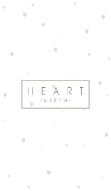 [LINE着せ替え] HEART-GRAY SIMPLE 4の画像1