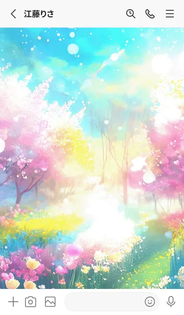 [LINE着せ替え] 優美な春の風景の着せかえ(Spring-136)の画像2