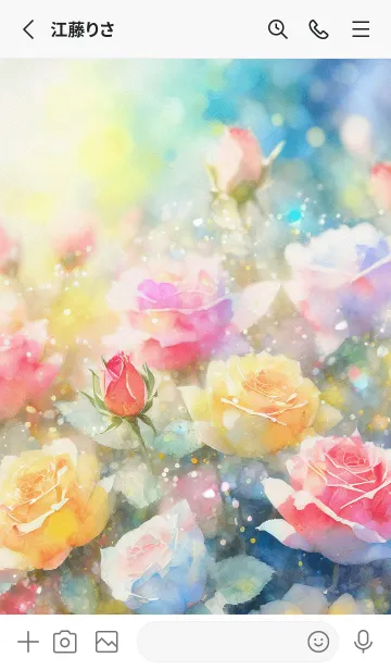 [LINE着せ替え] 薔薇(バラ)の花の着せかえ(R3432)の画像2