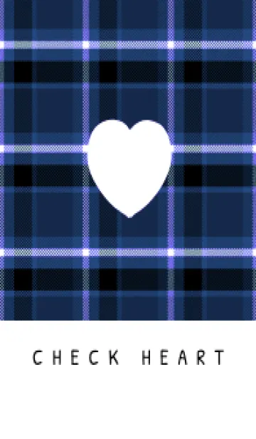 [LINE着せ替え] チェック ハート /9の画像1