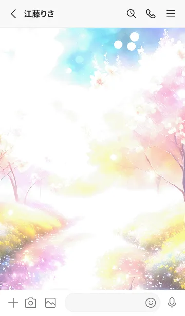 [LINE着せ替え] 優美な春の風景の着せかえ(Spring-137)の画像2