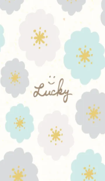 [LINE着せ替え] かわいい丸い花4の画像1