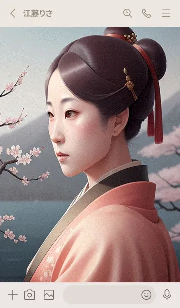 [LINE着せ替え] 浮世絵桜の季節 mLGbbの画像2