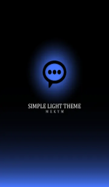 [LINE着せ替え] BLACK - SIMPLE LIGHT ICON GRADATION 9の画像1