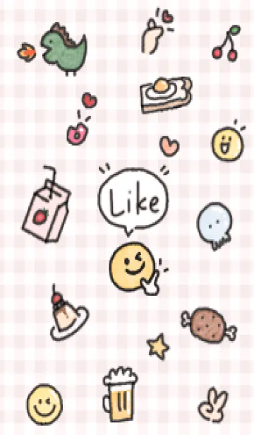 [LINE着せ替え] babypink スマイルと可愛い仲間達04_1の画像1