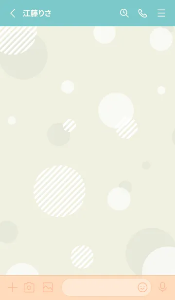 [LINE着せ替え] 丸 おしゃれ15の画像2