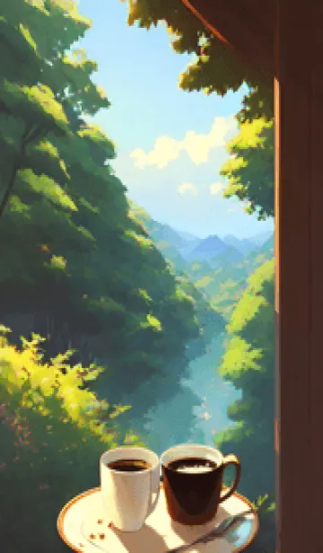 [LINE着せ替え] 午後のコーヒータイム 6iir6の画像1