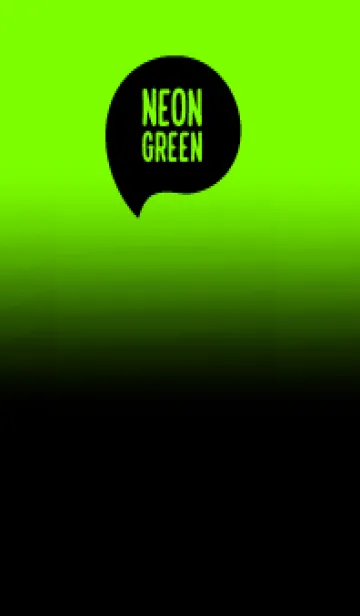 [LINE着せ替え] Black & Neon Green Theme V.7 (JP)の画像1