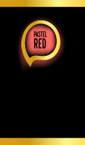 [LINE着せ替え] Pastel Red Gold Blac Theme v.1 (JP)の画像1