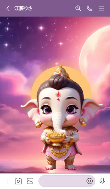 [LINE着せ替え] Ganesha : For wish you lucky Theme (JP)の画像2