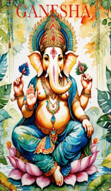 Ganesha Rich & Rich Water Color (JP)の着せ替えメイン画像