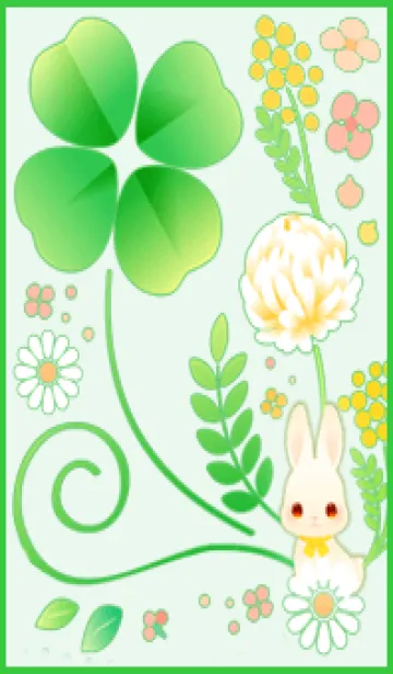 [LINE着せ替え] 幸せの四つ葉のクローバー✨の画像1