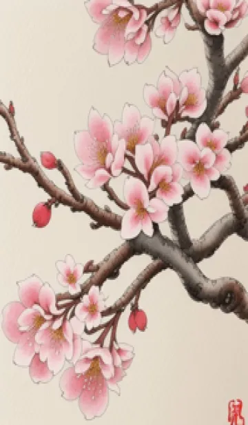 [LINE着せ替え] 浮世絵桜の季節 ZX2ikの画像1