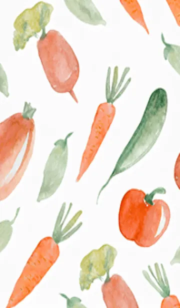 [LINE着せ替え] 【シンプル】お野菜の着せかえ#227の画像1