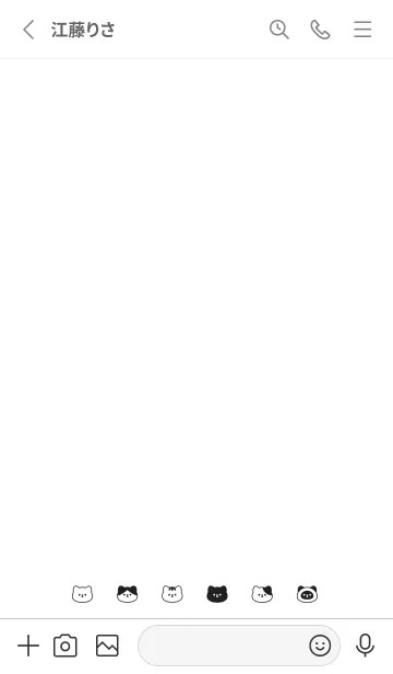 [LINE着せ替え] 6 cats('24)/wh blackの画像2