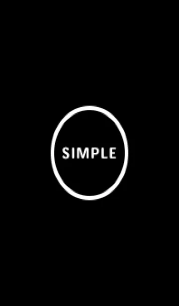 [LINE着せ替え] black simple circle08_1の画像1