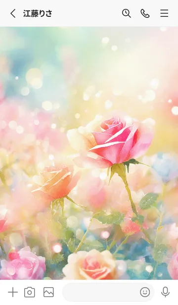 [LINE着せ替え] 薔薇(バラ)の花の着せかえ(R3444)の画像2