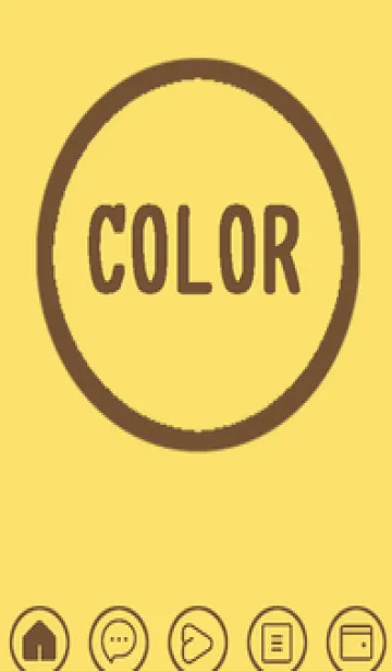 [LINE着せ替え] yellow color A56の画像1