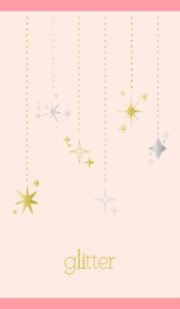 [LINE着せ替え] きらきら 薄いピンクの画像1
