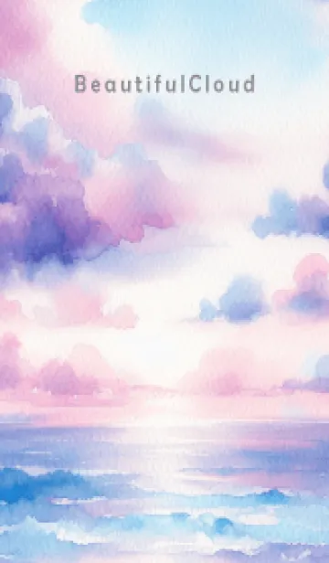 [LINE着せ替え] Beautiful Cloud-WATERCOLOR 4の画像1