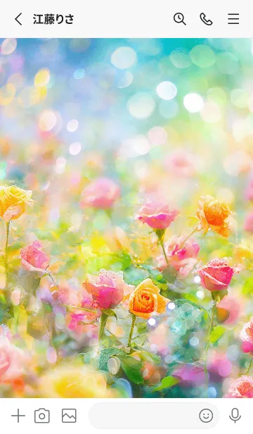 [LINE着せ替え] 薔薇(バラ)の花の着せかえ(R3447)の画像2