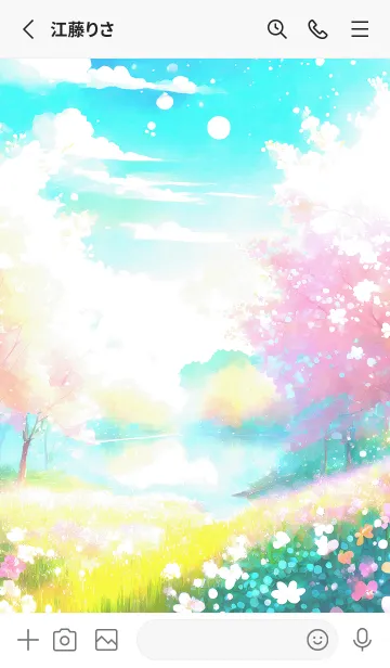 [LINE着せ替え] 優美な春の風景の着せかえ(Spring-153)の画像2