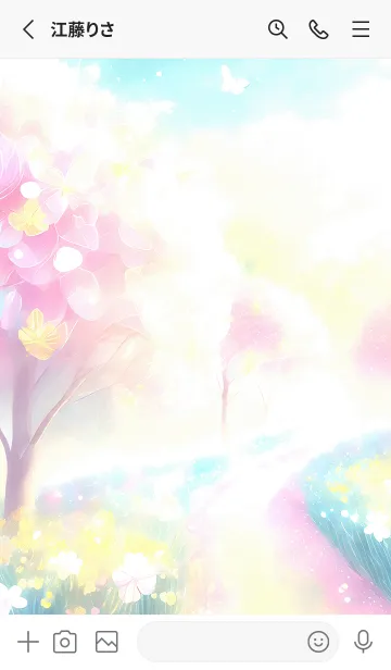 [LINE着せ替え] 優美な春の風景の着せかえ(Spring-154)の画像2