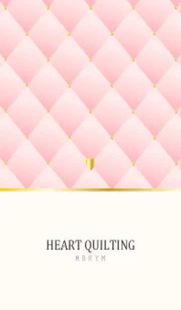 [LINE着せ替え] HEART QUILTING - PINK 21の画像1